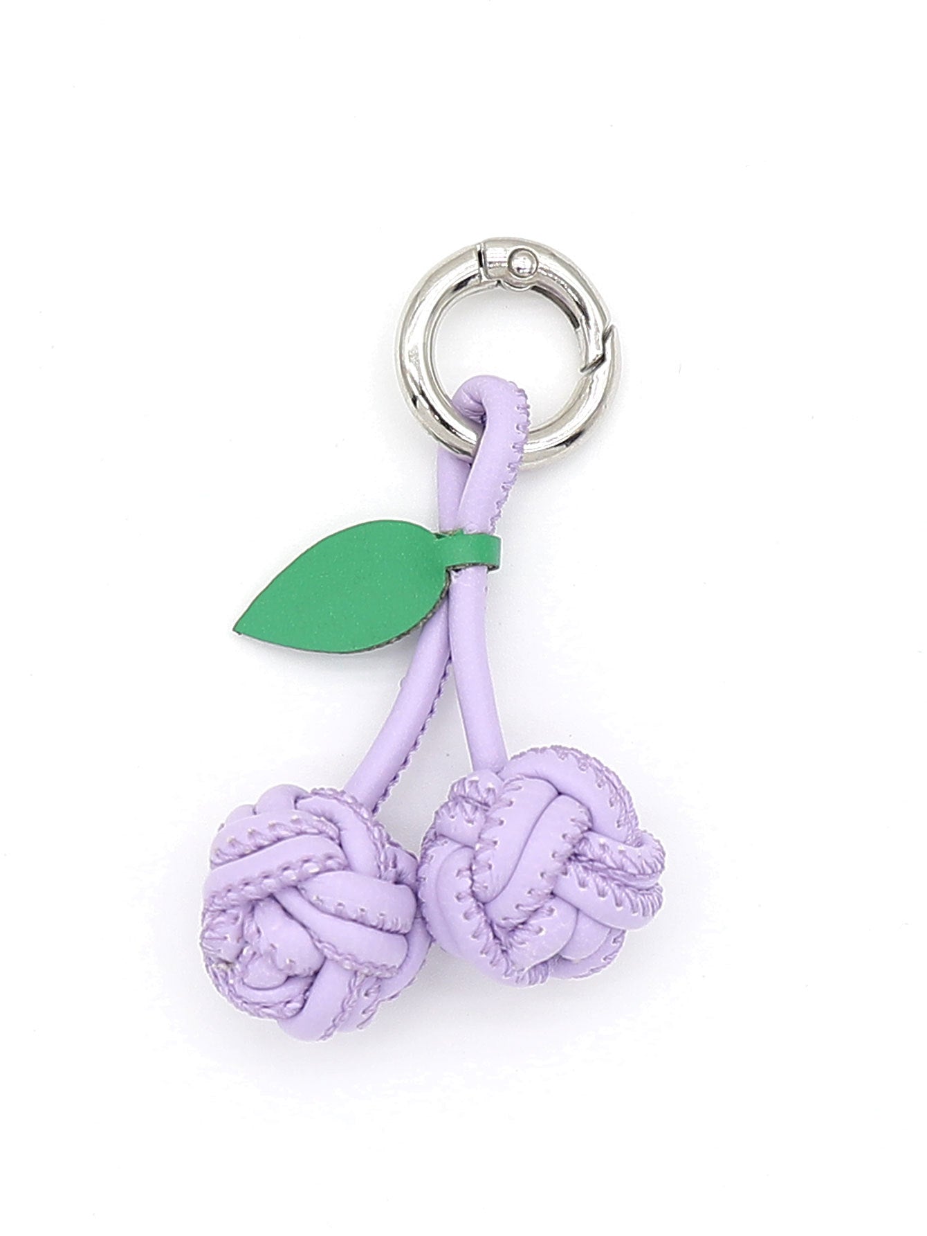 Wholesale Exquisite PU cherry shoe hanging woven ball pendant key chain bag hanging